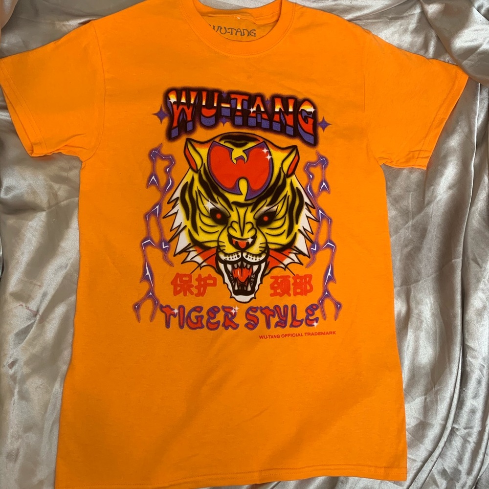 T-Shirt Wu-Tang Hot Orange Airbrush